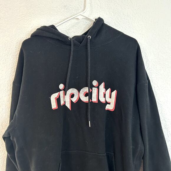 Poler x Rip City Portland Trail Blazers Hoodie Mens Size XL Black Logo Pinwheel - Picture 3 of 6